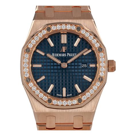 audemars piguet royal oak ladies rose gold diamond|rose gold ap watch price.